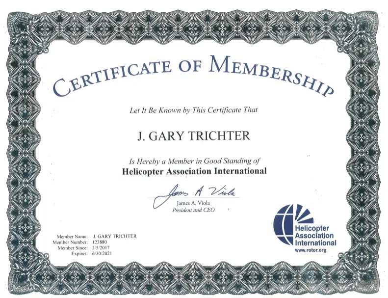 Certificate of Membership