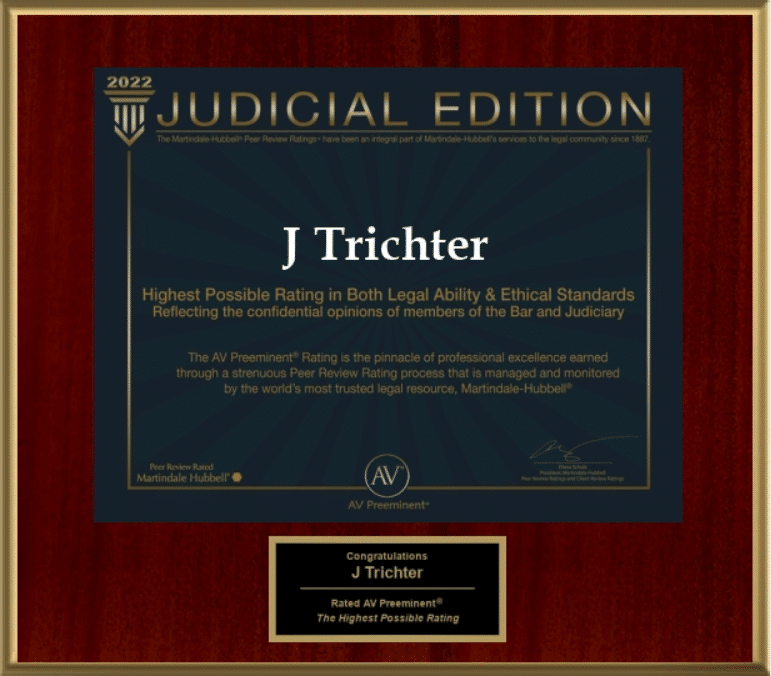 Gary Trichter - 2022 AV Preeminent Rating - Judicial Edition